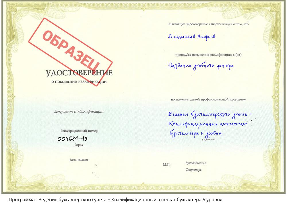 Ведение бухгалтерского учета + Квалификационный аттестат бухгалтера 5 уровня Каменск-Уральский
