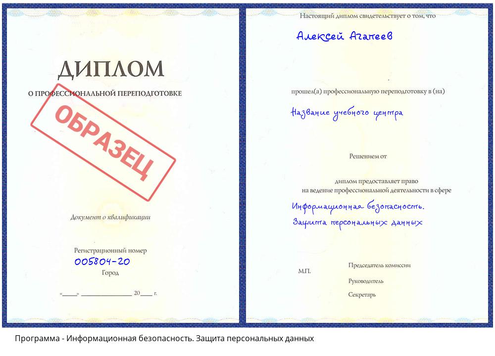 Информационная безопасность. Защита персональных данных Каменск-Уральский
