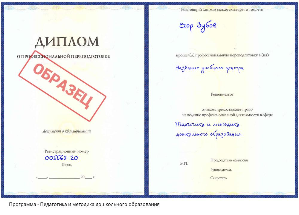 Педагогика и методика дошкольного образования Каменск-Уральский
