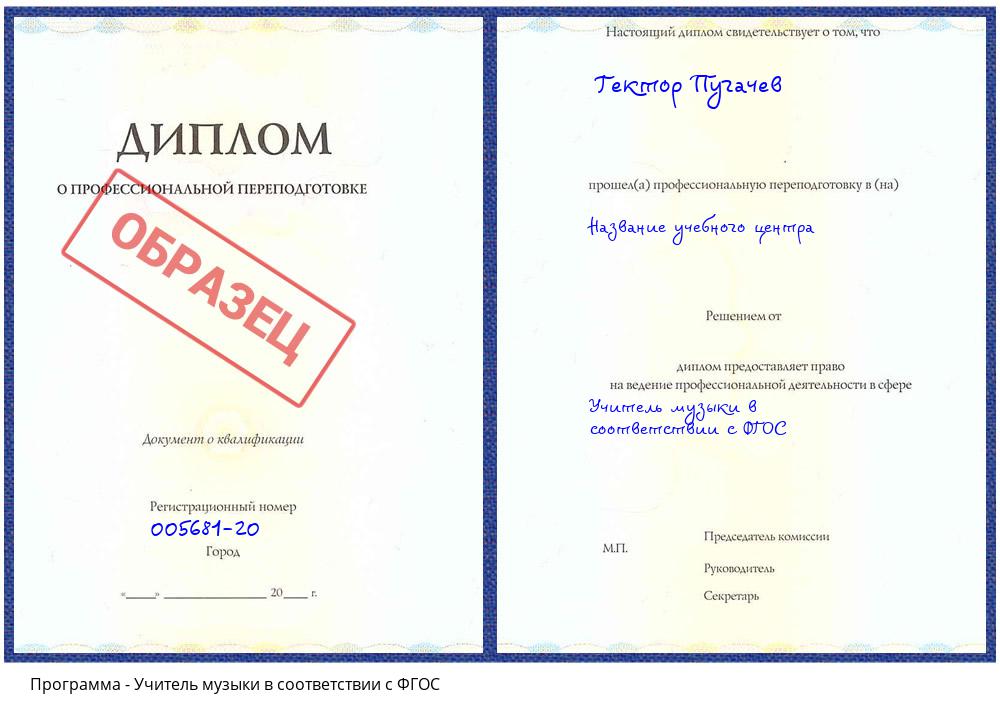 Учитель музыки в соответствии с ФГОС Каменск-Уральский